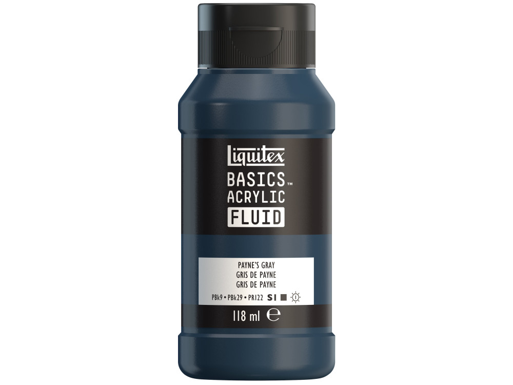 Basics Acrylic Fluid paint - Liquitex - 310, Payne's Gray, 118 ml
