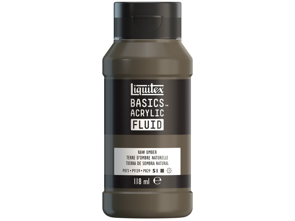 Farba akrylowa Basics Acrylic Fluid - Liquitex - 331, Raw Umber, 118 ml