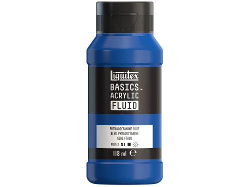 Basics Acrylic Fluid paint - Liquitex - 316, Phthalocyanine Blue, 118 ml