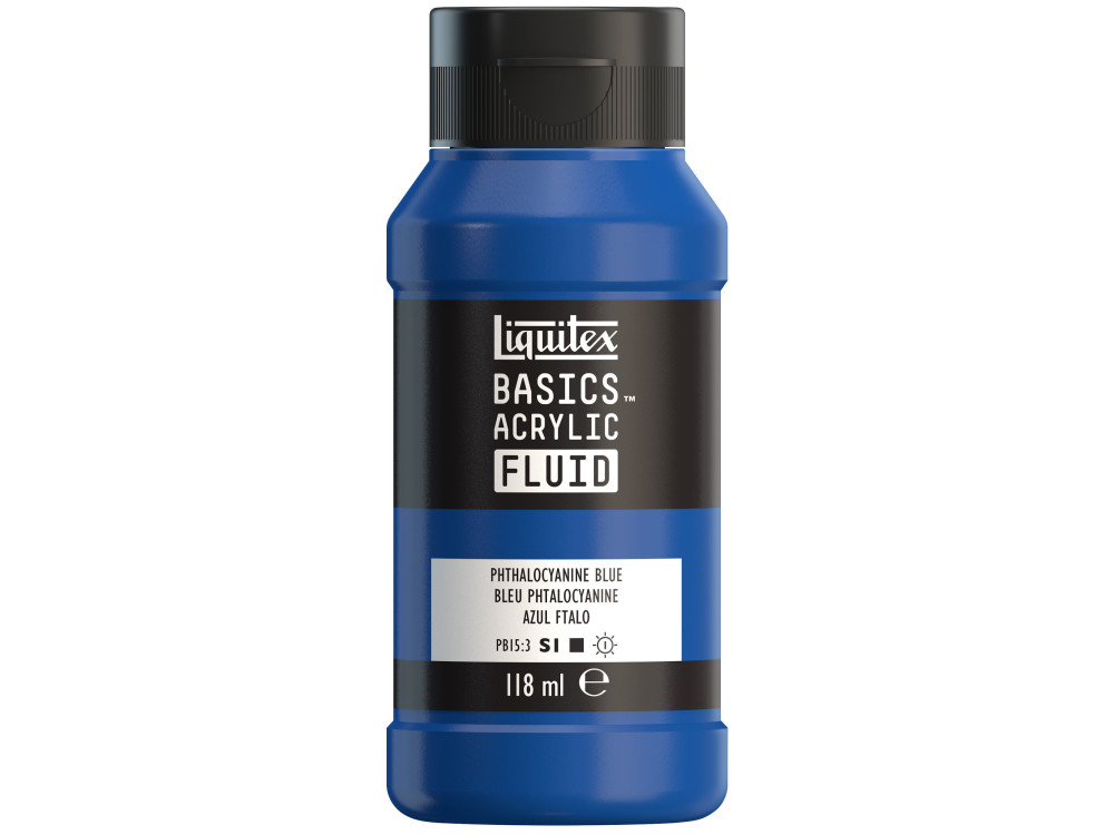 Farba akrylowa Basics Acrylic Fluid - Liquitex - 316, Phthalocyanine Blue, 118 ml
