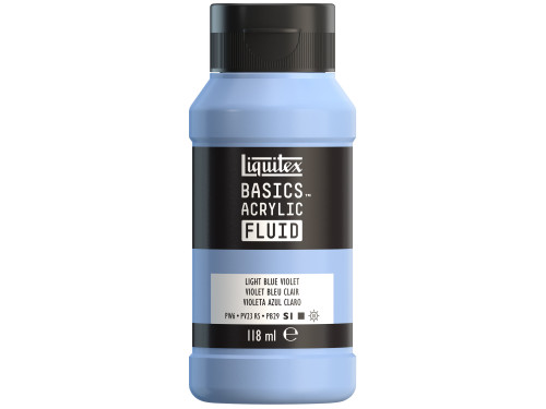 Basics Acrylic Fluid paint - Liquitex - 680, Light Blue Violet, 118 ml