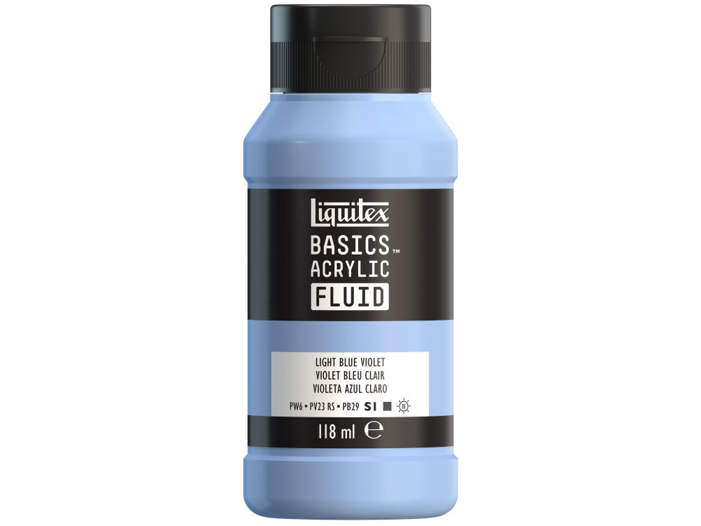 Basics Acrylic Fluid paint - Liquitex - 680, Light Blue Violet, 118 ml