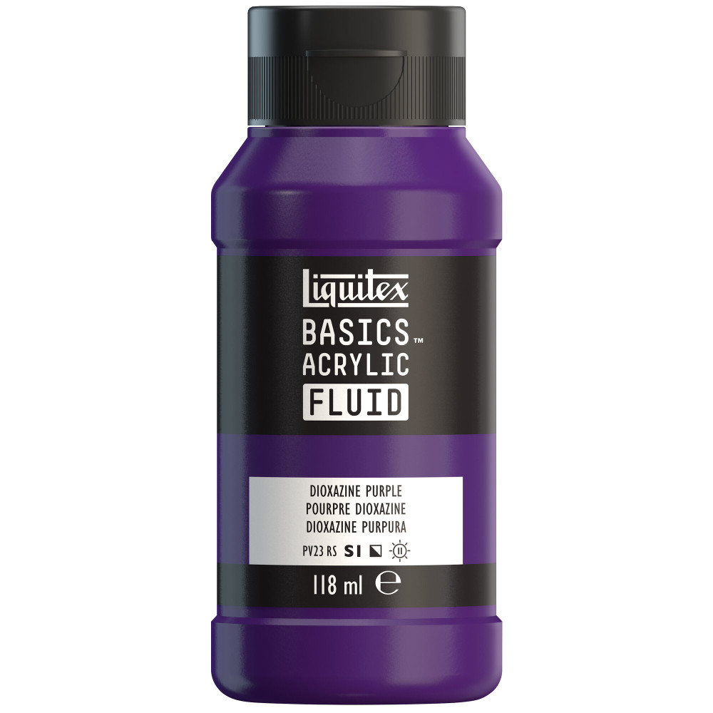Farba akrylowa Basics Acrylic Fluid - Liquitex - 186, Dioxazine Purple, 118 ml