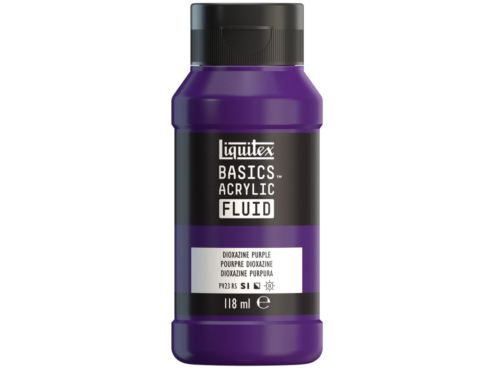 Farba akrylowa Basics Acrylic Fluid - Liquitex - 186, Dioxazine Purple, 118 ml