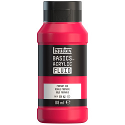 Basics Acrylic Fluid paint - Liquitex - 415, Primary Red, 118 ml