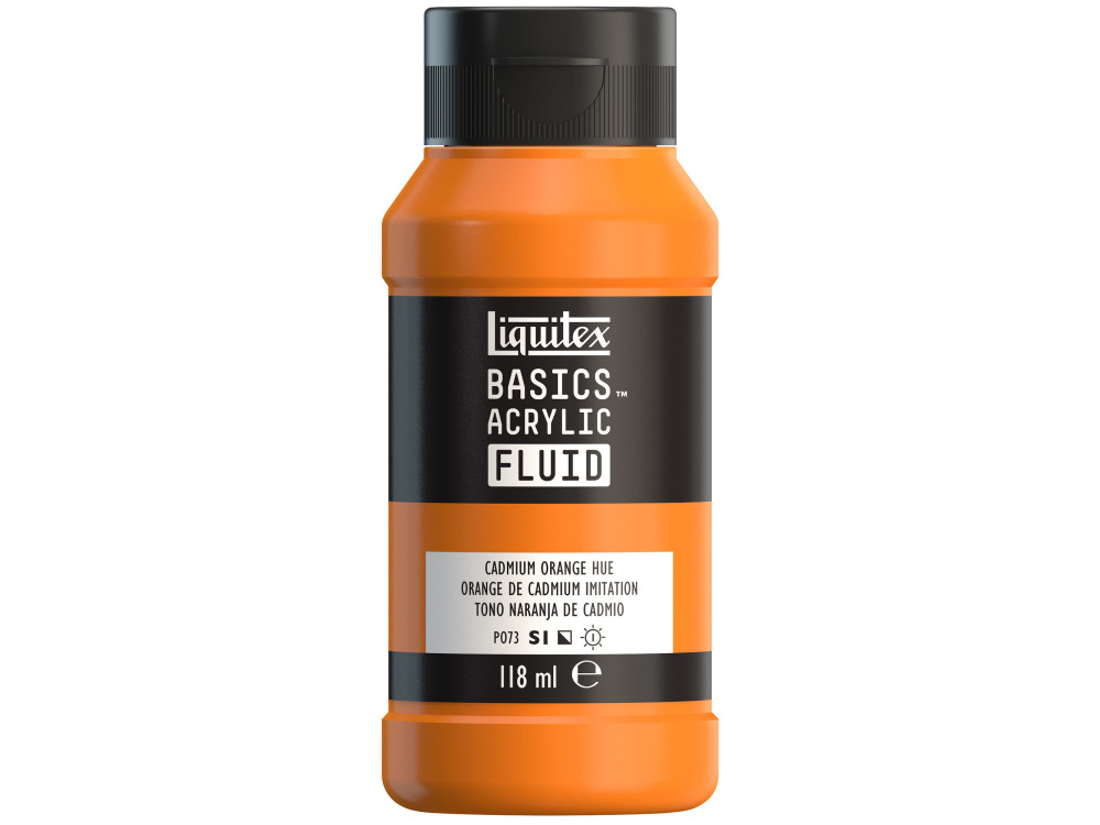 Basics Acrylic Fluid paint - Liquitex - 720, Cadmium Orange Hue, 118 ml