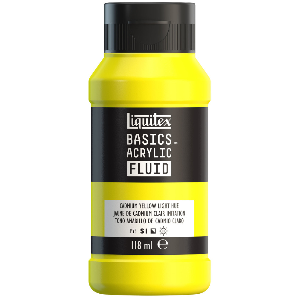 Farba akrylowa Basics Acrylic Fluid - Liquitex - 159, Cadmium Yellow Light, 118 ml