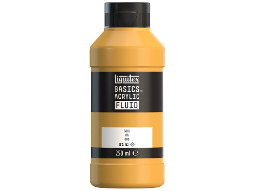 Farba akrylowa Basics Acrylic Fluid - Liquitex - 051, Gold, 250 ml