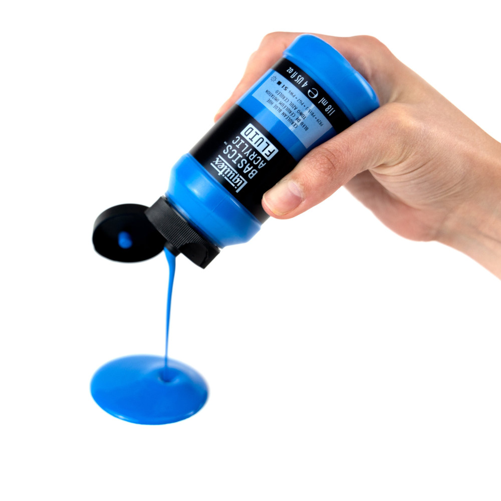 Basics Acrylic Fluid paint - Liquitex - 316, Phthalocyanine Blue, 250 ml