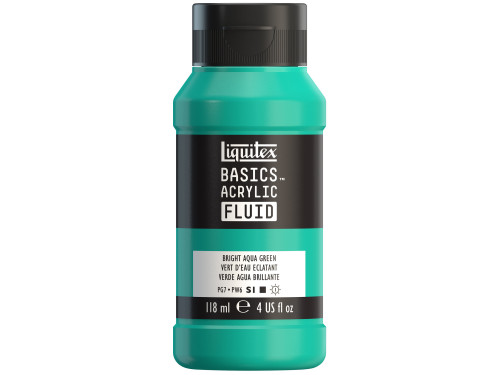 Farba akrylowa Basics Acrylic Fluid - Liquitex - 660, Bright Aqua Green, 118 ml