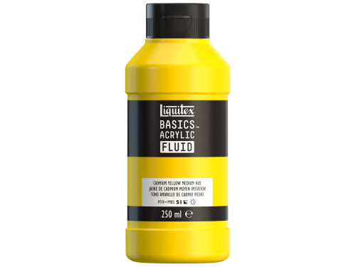 Farba akrylowa Basics Acrylic Fluid - Liquitex - 830, Cadmium Yellow Medium Hue, 250 ml