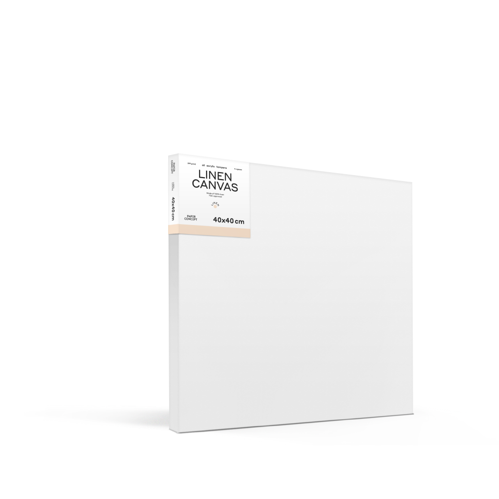 Stretched Linen canvas - PaperConcept - 40 x 40 cm