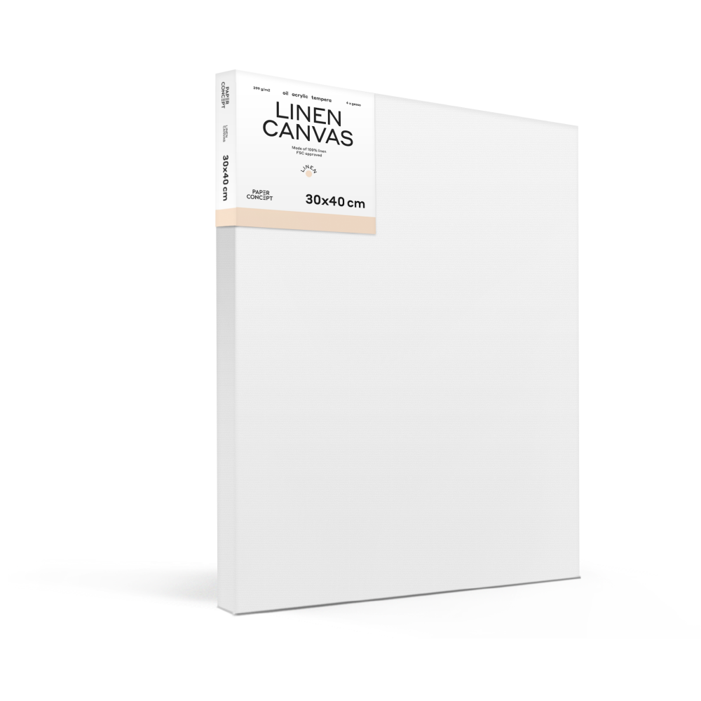Stretched Linen canvas - PaperConcept - 30 x 40 cm