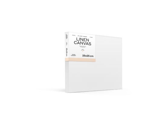 Stretched Linen canvas - PaperConcept - 25 x 25 cm