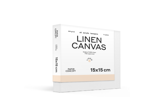 Podobrazie malarskie lniane Linen - PaperConcept - 15 x 15 cm