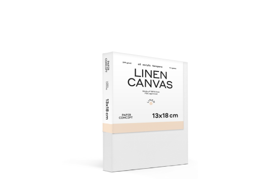 Stretched Linen canvas - PaperConcept - 13 x 18 cm