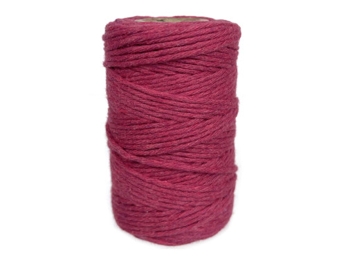 Cotton cord for macrames - fuchsia, 2 mm, 60 m