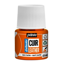 Farba do skór Setacolor Cuir Leather - Pébéo - 04, Orange, 45 ml