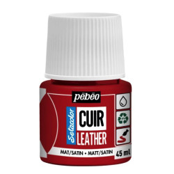 Farba do skór Setacolor Cuir Leather - Pébéo - 05, Intense Red, 45 ml
