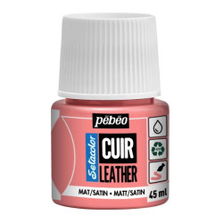 Setacolor Cuir Leather paint - Pébéo - 07, Sakura Pink, 45 ml