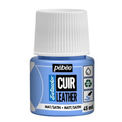 Setacolor Cuir Leather paint - Pébéo - 10, Iced Blue, 45 ml