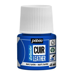 Farba do skór Setacolor Cuir Leather - Pébéo - 11, Ocean Blue, 45 ml