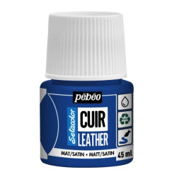 Setacolor Cuir Leather paint - Pébéo - 12, Ultramarine Blue, 45 ml