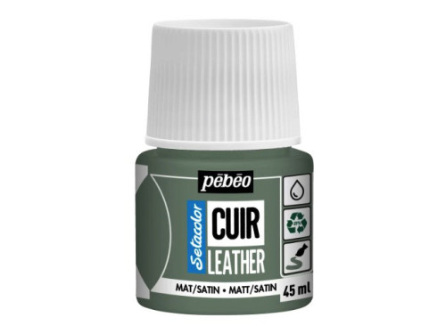 Farba do skór Setacolor Cuir Leather - Pébéo - 15, Matcha Green, 45 ml