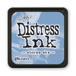 Mini Distress Ink - Poduszka z tuszem - Ranger - Stormy Sky