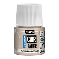 Setacolor Cuir Leather paint - Pébéo - 19, Pink Beige, 45 ml