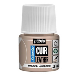 Setacolor Cuir Leather paint - Pébéo - 21, Taupe, 45 ml