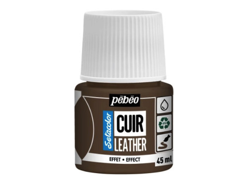 Setacolor Cuir Leather paint - Pébéo - 32, Metal Bronze, 45 ml