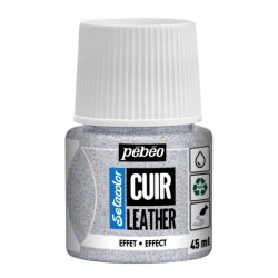 Setacolor Cuir Leather paint - Pébéo - 38, Glitter Iridescent, 45 ml