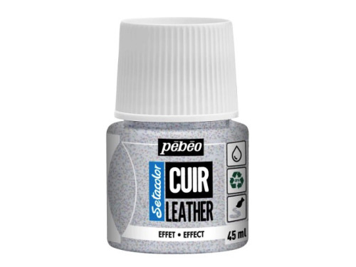 Setacolor Cuir Leather paint - Pébéo - 38, Glitter Iridescent, 45 ml