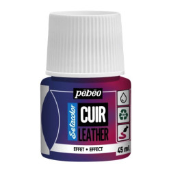 Farba do skór Setacolor Cuir Leather - Pébéo - 41, Duochrome Pink/Blue, 45 ml