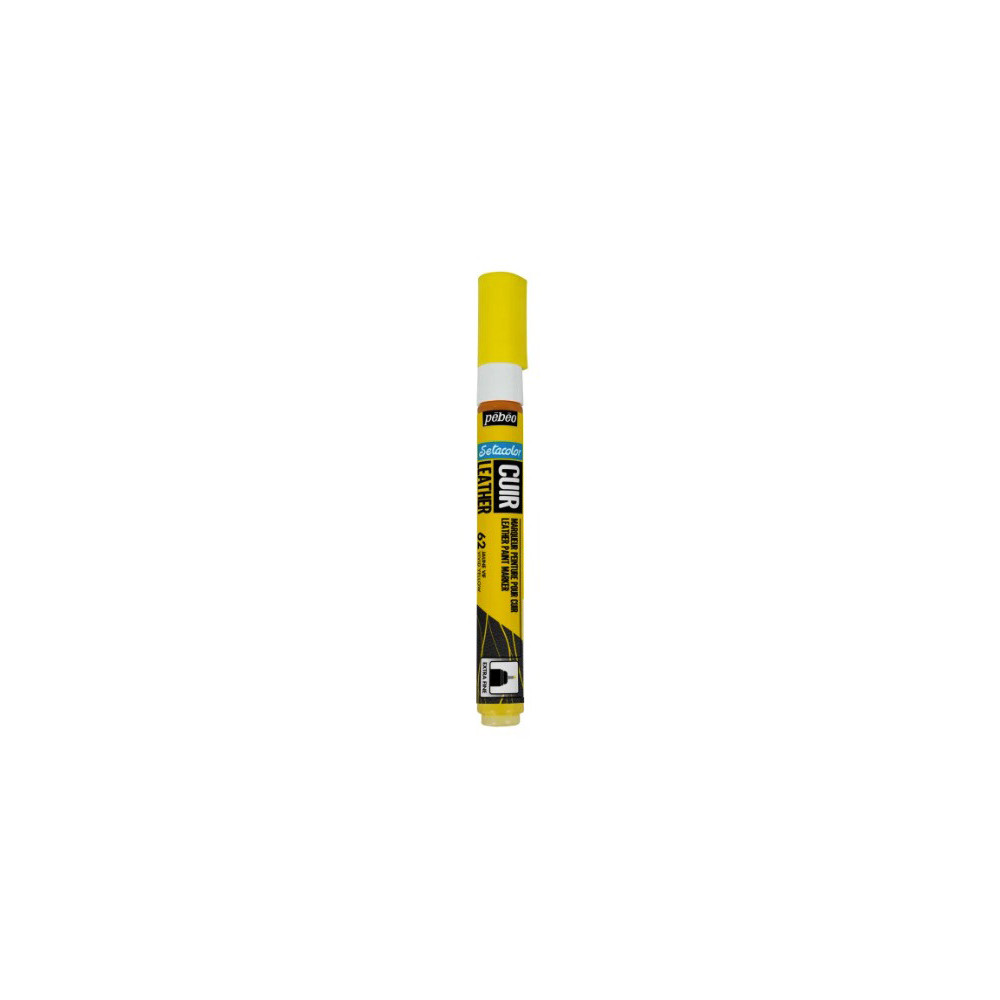 Setacolor Cuir Leather marker - Pébéo - 62, Yellow, 0,7 mm