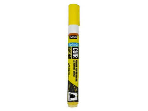Setacolor Cuir Leather marker - Pébéo - 69, Fluorescent Yellow, 0,7 mm