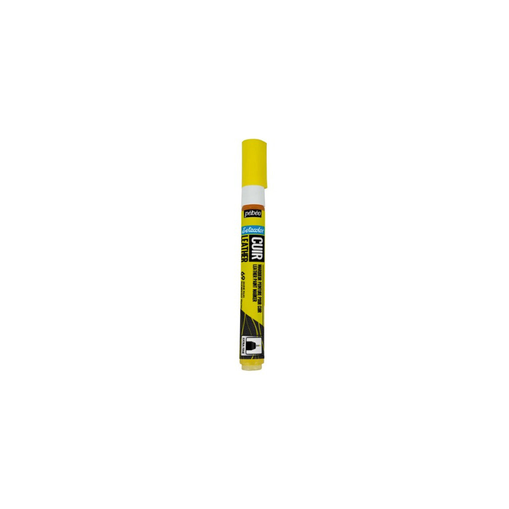Setacolor Cuir Leather marker - Pébéo - 69, Fluorescent Yellow, 0,7 mm