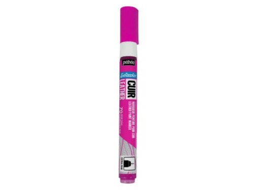Marker do skór Setacolor Cuir Leather - Pébéo - 70, Fluorescent Pink, 0,7 mm
