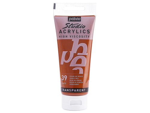 Studio Acrylics paint - Pébéo - 39, Venice Red, 100 ml