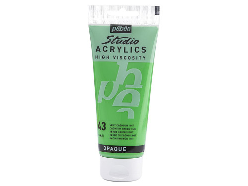 Studio Acrylics paint - Pébéo - 43, Cadmium Green Hue, 100 ml