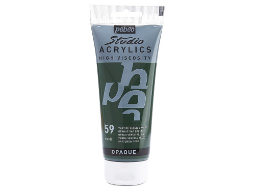 Studio Acrylics paint - Pébéo - 59, Opaque Sap Green, 100 ml