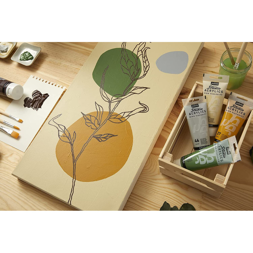 Farba akrylowa Studio Acrylics - Pébéo - 60, Chrome Green Hue, 100 ml