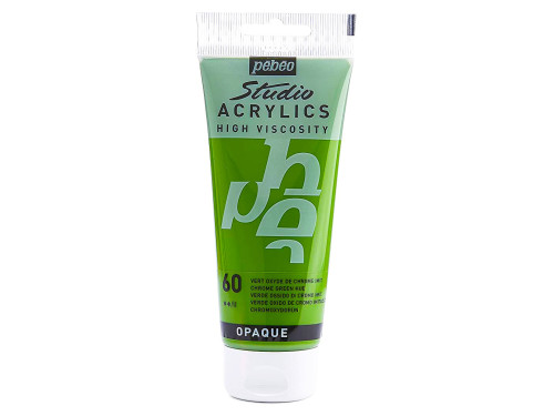 Studio Acrylics paint - Pébéo - 60, Chrome Green Hue, 100 ml