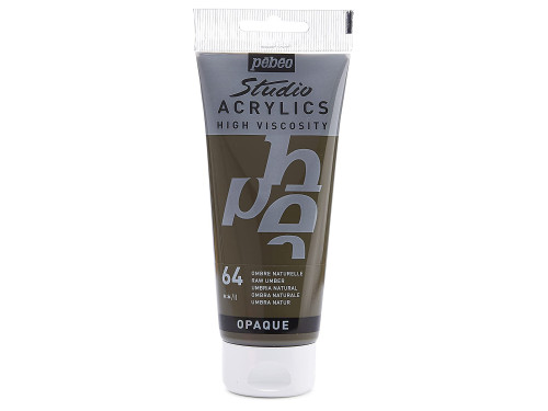 Studio Acrylics paint - Pébéo - 64, Raw Umber, 100 ml