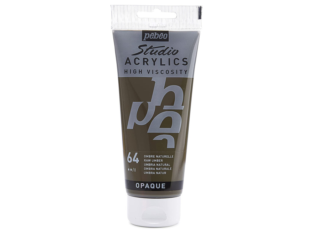 Farba akrylowa Studio Acrylics - Pébéo - 64, Raw Umber, 100 ml