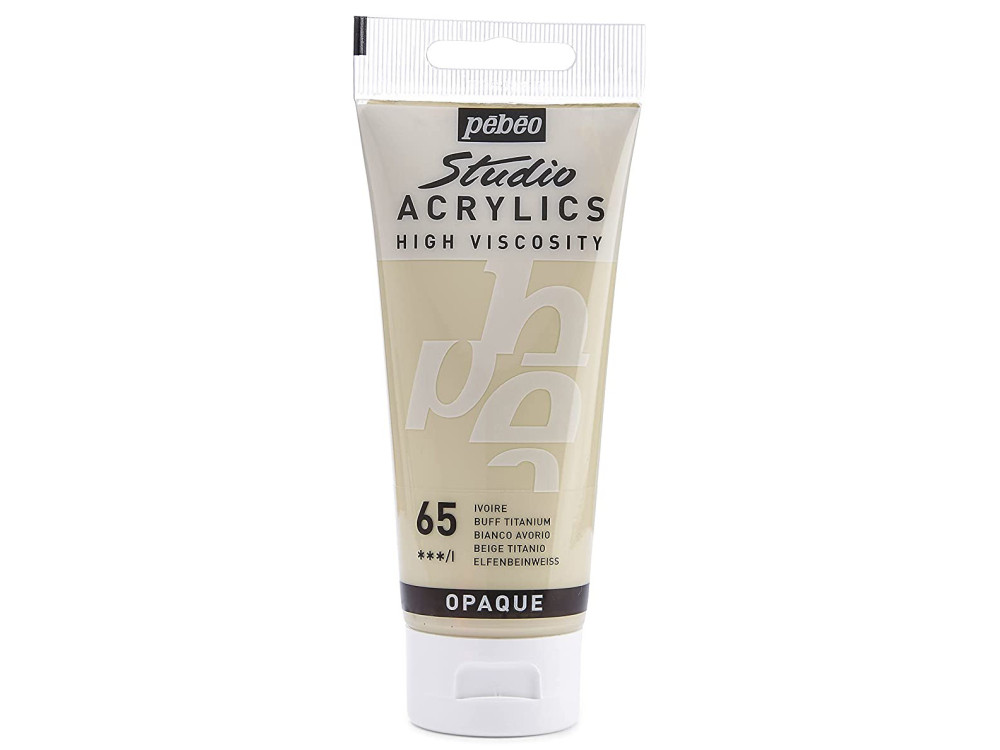 Studio Acrylics paint - Pébéo - 65, Buff Titanium, 100 ml