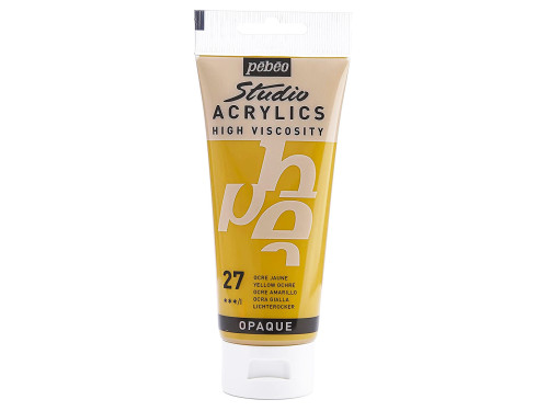 Farba akrylowa Studio Acrylics - Pébéo - 27, Yellow Ochre, 100 ml