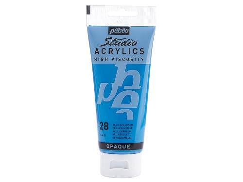 Studio Acrylics paint - Pébéo - 28, Cerulean Blue, 100 ml