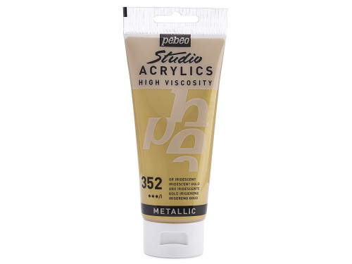 Studio Acrylics paint - Pébéo - 352, Iridescent Gold, 100 ml